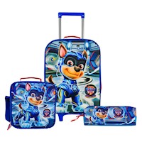 Set Maleta Escolar EVA 3D Paw Patrol Chase - Scool Kombat