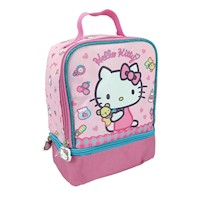 Lonchera Escolar 2 Niveles Hello Kitty & Bear - Scool Magic   