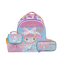 Set Mochila Escolar 3D My Melody Mod.1 - Scool Magic