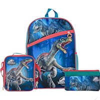 Set Scool Ranger Mochila Lonchera Cartuchera Jurassic Deluxe