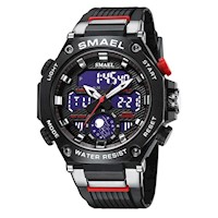 Reloj Deportivo SMAEL 8069 Metálico Doble Horario