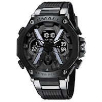 Reloj Deportivo SMAEL 8087 Metalico Doble Horario