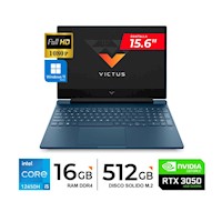 Laptop HP VICTUS/ 15.6"FHD/ Core I5-12450H/16GB/512GB/ RTX 3050 4GB/ Win11 Home