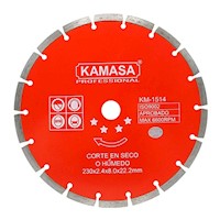Disco Diamantado Segmentado 9" (230 mm) para Concreto Kamasa KM1514