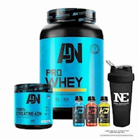 COMBO ADN NUTRITION- PRO WHEY 1.100 KG. CHOCOLATE + CREATINE ADN 500GR. +SHAKER