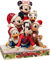 Figura navideña de Mickey Mouse y sus amigos