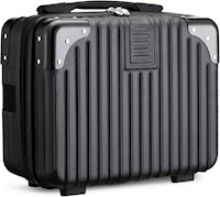Maleta De Mano Para Viaje Con Cerradura Peso Ligero Rigida - Negro