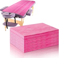 20 piezas de sábanas desechables, fundas de cama color rosa