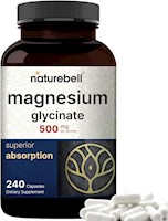 Naturebell Magnesium Glycinate 500 mg 240 cápsulas