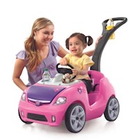 Carrito De Paseo Rosado - Auto de Paseo Para Niñas