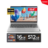 LAPTOP LENOVO IDEAPAD 1 AMD RYZEN 7 5700U 15.6'FHD 16GB RAM 512GB SSD FREEDOS