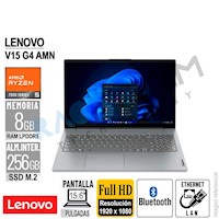 LAPTOP LENOVO V15 G4 AMN 15.6" FHD AMD RYZEN 5 7520U RAM 8GB-LPDDR5 256GB-SSD