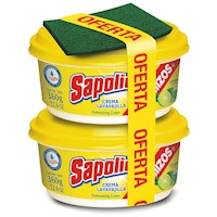 Lavavajilla en Crema Sapolio Limon Pack 2 Unid x 360 gr - Alicorp