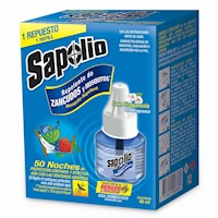 Insecticida Zancudos Eléctrico Sapolio 40ml