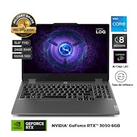 Laptop Gamer Lenovo LOQ 15.6" Intel Core i5-12450HX 24GB 512GB SSD RTX3050-6GB 83GS00ESLM