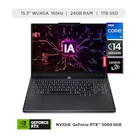 Laptop Lenovo 15.3" Legion 5i Intel Core i7 24GB 1TB SSD Wuxga 165Hz