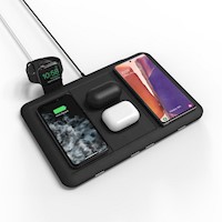 Base de carga Inalámbrica mophie 4 en 1 de 10W para iPhone, AirPods, Apple Watch