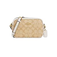 Crossbody de Cuero Coach Mini Jamie Caqui