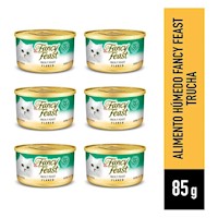 Alimento Húmedo para Gatos FANCY FEAST Copos de Trucha en Lata de x6 und 85 gr