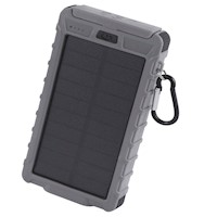 Batería solar Aduro 10,000 mAh resistente al agua 30 horas de uso con linterna