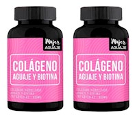 02 Frascos Colágeno, Aguaje & Biotina 100 Cápsulas