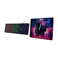 Kit Teclado Mouse y Mousepad Xtech Hasha XTK-535S