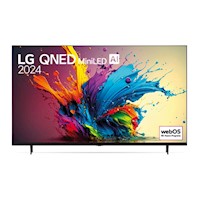 TV LG 86" QNED Mini LED 4K UHD ThinQ AI WebOS 24 86QNED90TSA (2024)