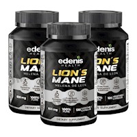 PACK 3 MELENA DE LEÓN 120 CÁPSULAS EDENIS HEALTH