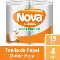 Papel Toalla Nova Clásico 4 un