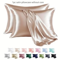 Pack 2 Fundas Almohada Satinadas 50x75cm - Cuidado Capilar Deluxe