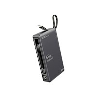 POWER BANK 20000MHA CARGA RAPIDA 65W REMAX RPP-87- GRIS OSCURO