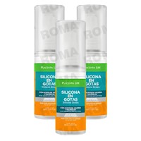 PACK 3 SILICONA EN GOTAS  50ML PLACENTA LIFE