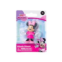 Disney Junior Mini Figura Minnie Mouse Vestido Rosado