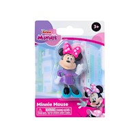 Disney Junior Mini Figura Minnie Mouse Vestido Morado