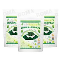 PACK 3 SPIRULINA EN POLVO 100G HEALTHNATURAL