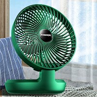 Ventilador Portable De Oficina Recargable Verde