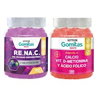 GOMITAS RESVERATROL 130UND + GOMITAS CALCIO 130UND