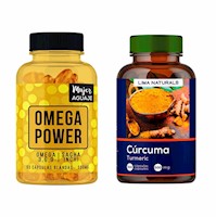 Omega Power 60 Cápsulas + Cúrcuma 100 Cápsulas Lima Naturals