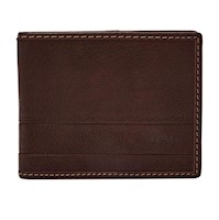 Billetera de Cuero para Hombre Fossil Lufkin - Marrón