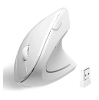 Mouse Vertical Ergonómico Inalámbrico Blanco