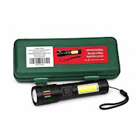Linterna LED Recargable Multifunción Potente 15W Luz Frontal y Lateral Enfoque A