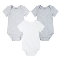 Pack de 3 Bodies Niño Gris Jaspeado 9m