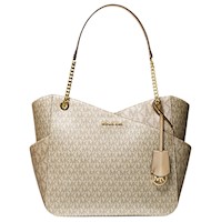 Cartera Tote Michael Kors Jet Set Metalico Pale Gold