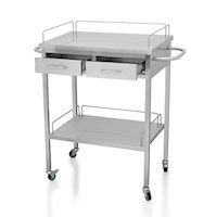 Mesa de Acero Inoxidable Rodable para Múltiples Usos
