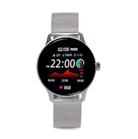 SMARTWATCH RELOJ INTELIGENTE PLATEADO SMARTTIME MUJER SR06 SMART TIME