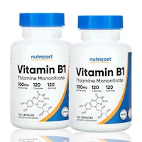 Vitamina B1 100Mg Nutricost (Tiamina) 120 Capsulas Pack X2