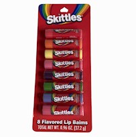 Bálsamos Labiales Aromatizados Skittles 8-Pack