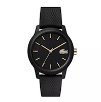 Reloj para Mujer Lacoste L.12.12 Correa Petit Pique de Silicona Negra