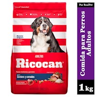 Comida para Perro Ricocan Sabor Cordero Raza Mediana y Grande 1kg