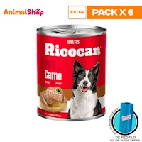 Ricocan Adulto Pate Carne Lta 330Gr X6 Un